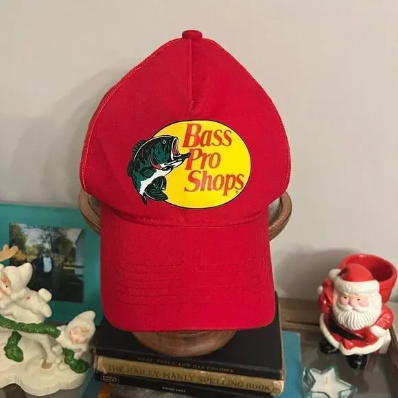Men’s Red Bass Pro Shop Fishing SnapBack.