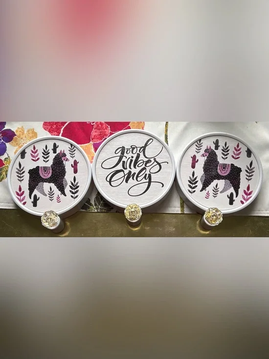 Llama Decorative Wall Hooks Set of 3