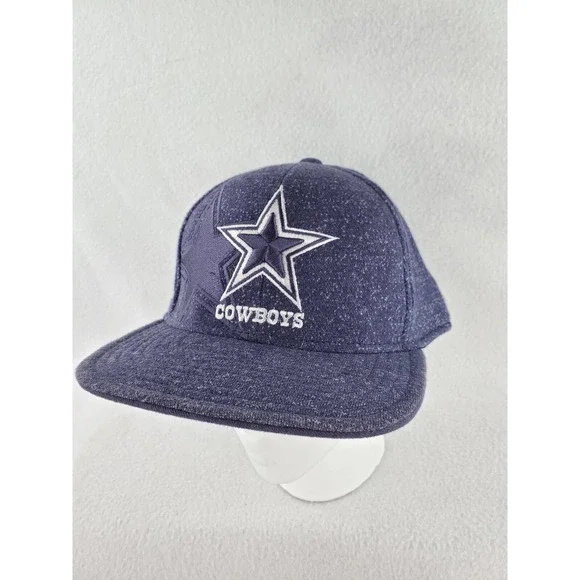 Dallas Cowboys Hat Cap Blue L/XL Reebok On Field Fitted Knit Football NFL