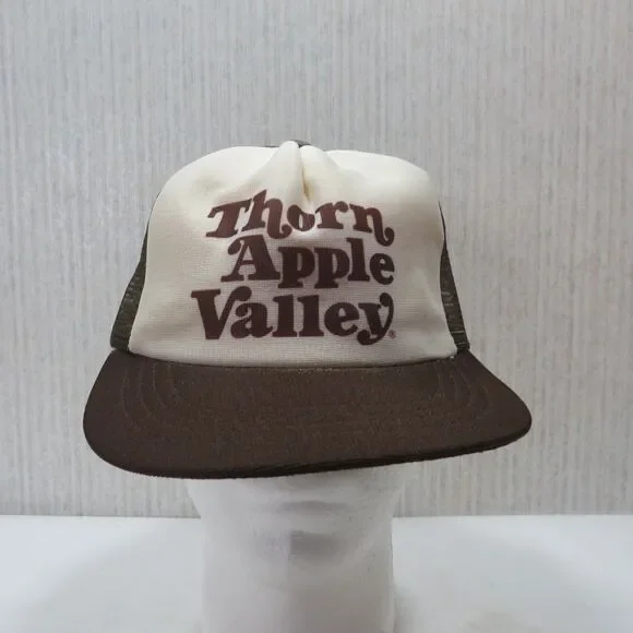 Thornapple Valley Vintage Strapback Brown And White