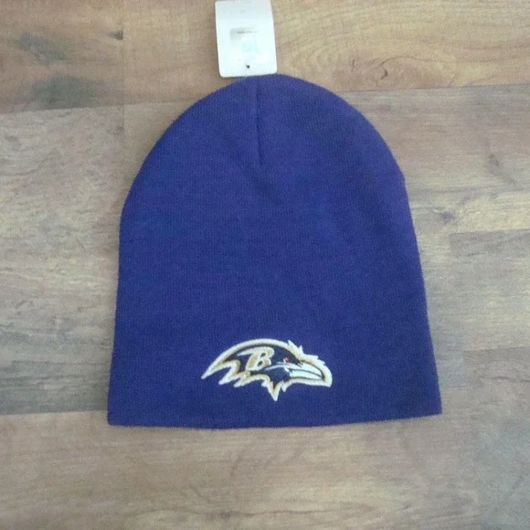 BALTIMORE RAVENS‎ BEANIE TOBOGGAN KNIT HAT CAP VINTAGE 00S Y2K W1