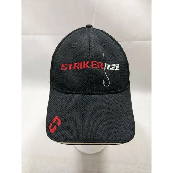 Striker Ice Logo Ball Cap fishing hat black