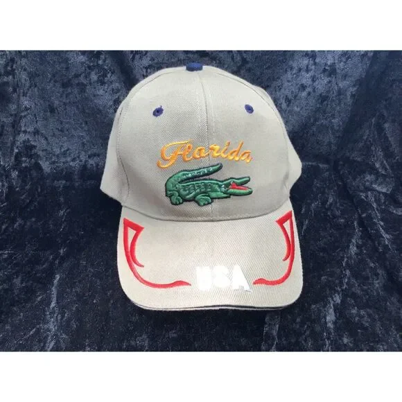 Florida Gators Trucker Hat Baseball Cap Adjustable Tan Cotton Football Mens OSFM