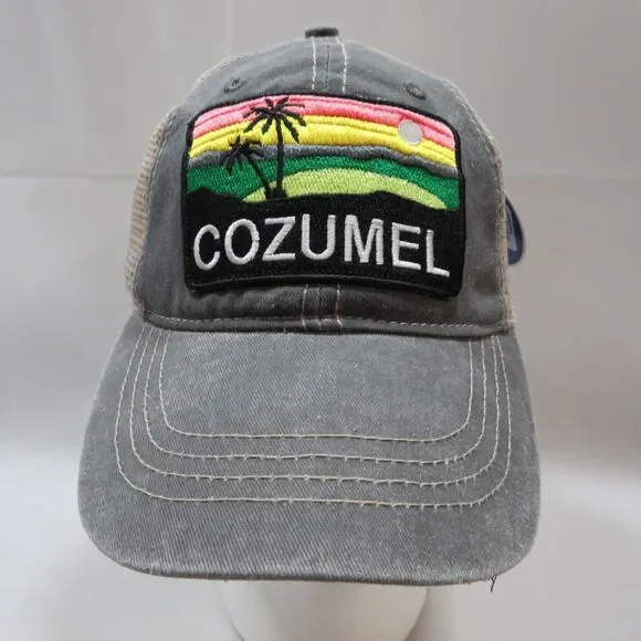 Cozumel mexico snapback trucker mesh hat
