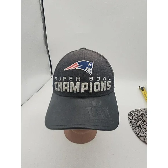 Super Bowl Champion New England Patriots NFL Baseball Cap Hat Adjustable Leather