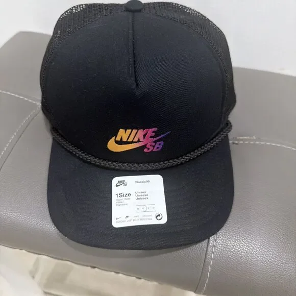 nike sb black rope snapback hat