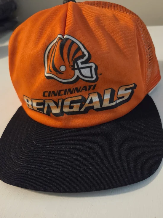 Vintage 80s 90s Cincinnati Bengals New Era Pro Design Snapback Hat Trucker Cap