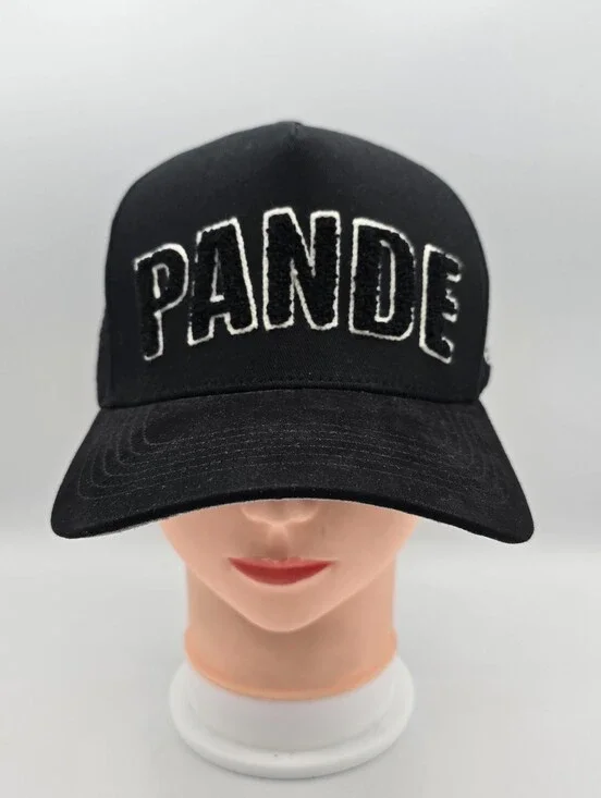 Pandemonium Clothing Mr Voorhees Jason Mask Chenille Logo Suede Bill Adjus. Hat