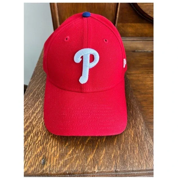 New Era 9FORTY Philadelphia Phillies Hat Red Adjustable MLB Baseball Cap OSFM
