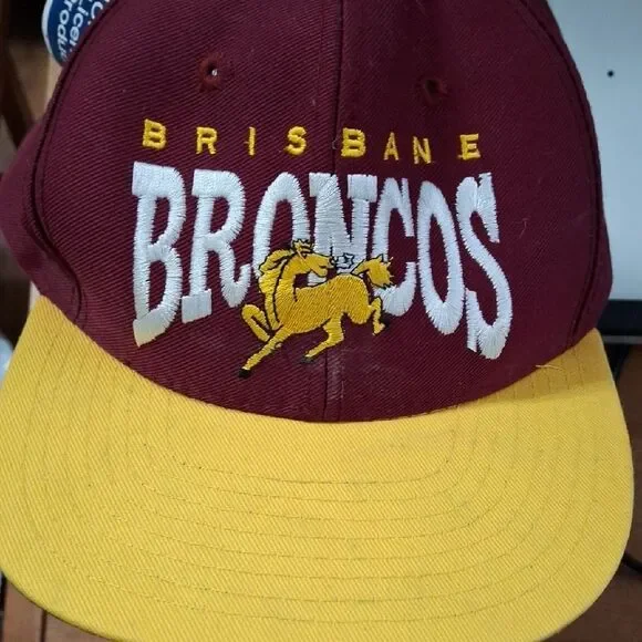Brisbane Broncos Maroon and Yellow Cap