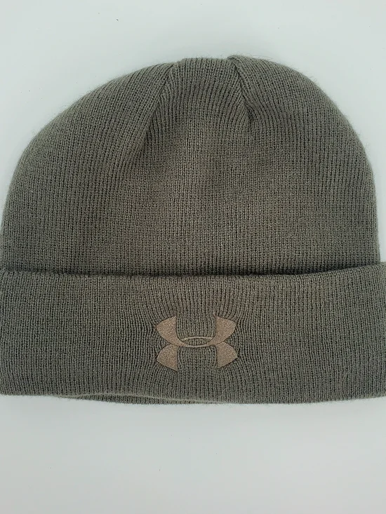 Under Armour Mens Tactical Halftime Olive Taupe Knit Cuffed Beanie