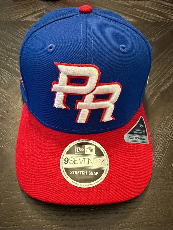 New Era Blue and Red Puerto Rico WBC 9FIFTY Stretch-Snap Cap