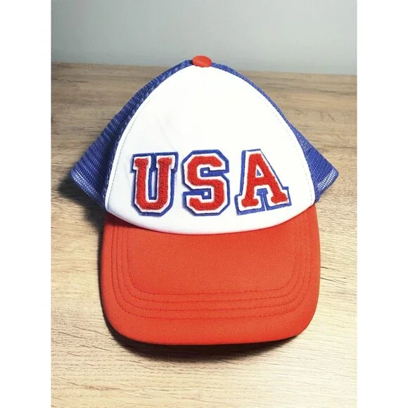USA Adjustable Baseball Cap, One Size, Unisex Adults Casual