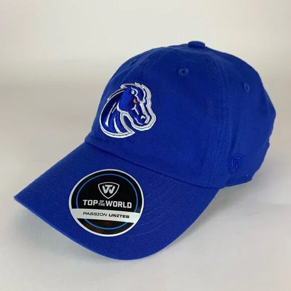 Boise State Broncos NCAA Blue Top of the World Relaxed Fit Hat