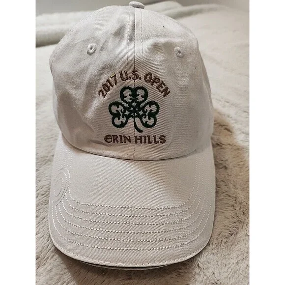 U.S. Open Hat Cap Strapback Adult Mens Womens‎ 2017 Erin Hills White USGA Member