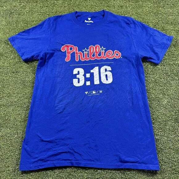 Phillies Tee Shirt By FANATICS SIZE MENS S Short Sleeve NWOT