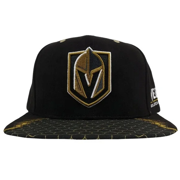 Las Vegas Golden Knights Mitchell & Ness NHL Snapback Hat Cap 3D Logo‎ New