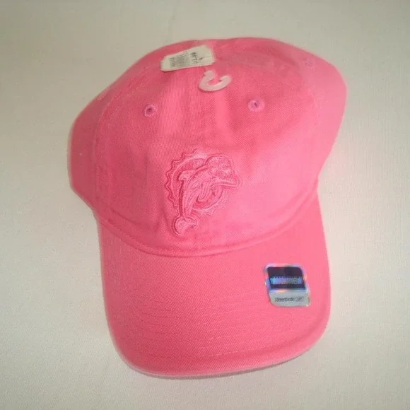 MIAMI DOLPHINS‎ PINK REEBOK  HAT CAP VINTAGE 00S Y2K B5