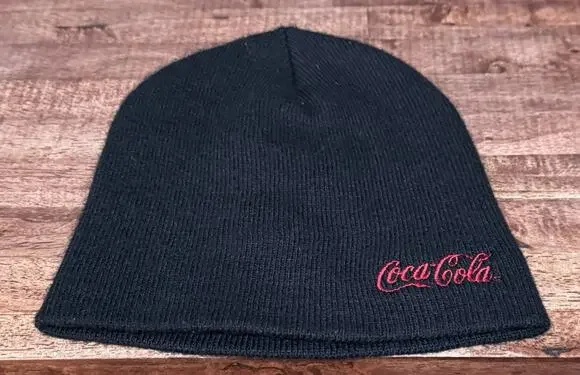 COCA COLA Black & Red Beanie One Size
