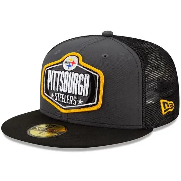 Men's New Era 59FIFTY Pittsburgh Steelers Official NFL On-Stage Draft Day Hat