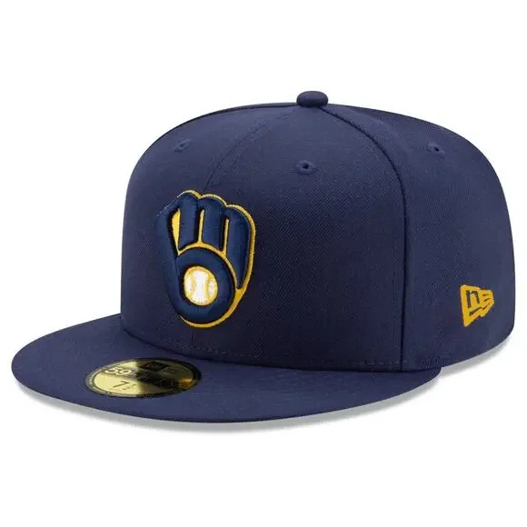 Men's Milwaukee Brewers New Era 59FIFTY Authentic Collection On-Field Fitted Hat