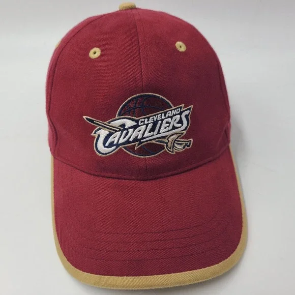 Cleveland‎ Cavaliers Hat Adjustable NBA Elevation Red Gold Basketball Casual Men