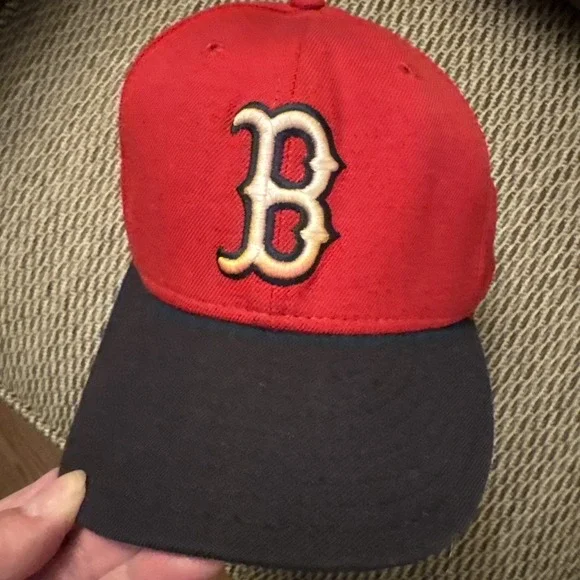 Vtg 90s New‎ Era 59FIFTY Diamond Collection Boston Red Sox Hat Size 7 Wool USA