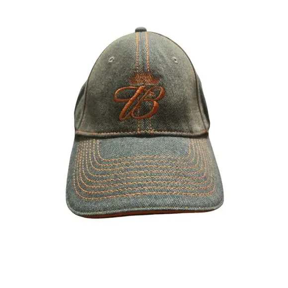 Dale Earnhardt Jr #8 Budweiser Denim Chase Authentics NASCAR Cap Orange Stitch