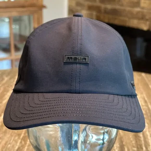 NWT Melin Hydro The Legend Hat Cap Adjustable Strapback Black Classic CL Fit