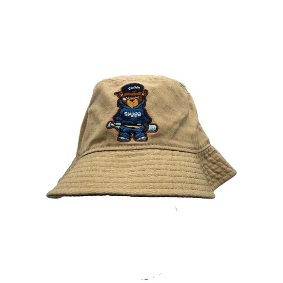 Illtown Sluggaz Bucket Hat Khaki Tan Slugga Gear Bear Hip Hop
