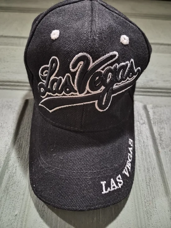 Las Vegas Black Embroidered Baseball Cap