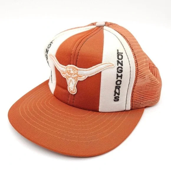 Vintage Texas Longhorns NCAA Snapback Mesh Trucker Foam‎ Hat Ball Cap College