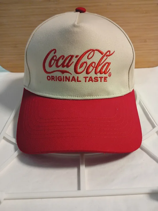 Coca-Cola Original Taste Two-Tone Baseball Cap - Red & Cream