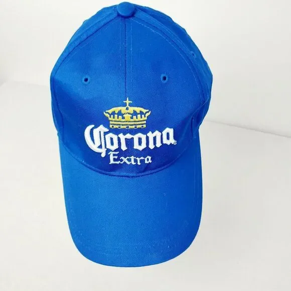 Corona‎ Extra Father's Day Adjustable Baseball Hat Blue White EUC