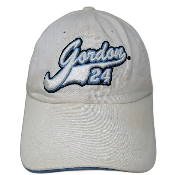 Chase Authentics Baseball Cap White One Size Gordon 24 NASCAR Racing Driver Hat