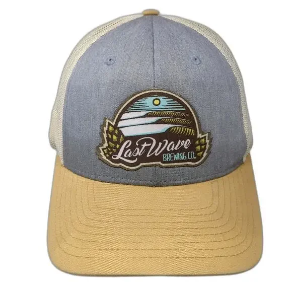 Richardson Trucker Hat Gray L Last Wave Brewing Co Point Pleasant Beach NJ