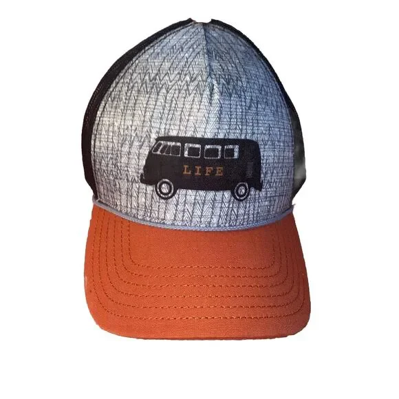 Prana Van Life Journeyman Snapback Mesh‎ Trucker Hat Cap Multicolor