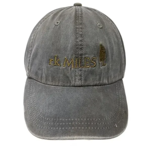 Adams Baseball Cap Gray One Size Owens Corning r.k. Miles Slideback Hat