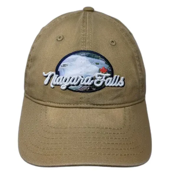 Niagara Parks Baseball Cap Brown One Size Hat Niagara Falls Canada Maple Leaf