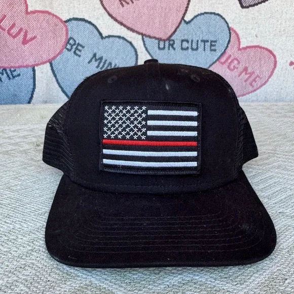 Black New‎ Era 9Forty Hat Cap USA Flag Snap Back Mesh