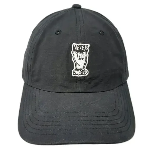 Billabong Baseball Cap Black OSFM Never Surfed Shaka Strapback Nylon Surf Hat