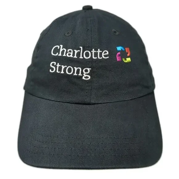 Cap America Black One Size Baseball Cap Hartford HealthCare Charlotte Strong Hat