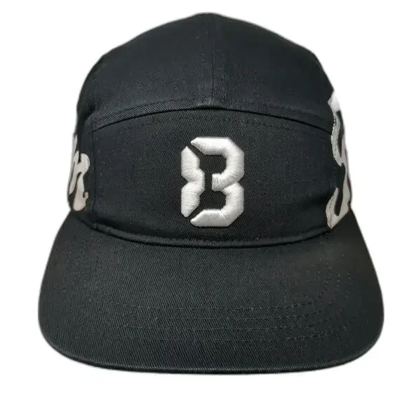 Freedom83 Clothing Co. 5 Panel Black One Size Hat Freedom Script Graphic B Logo