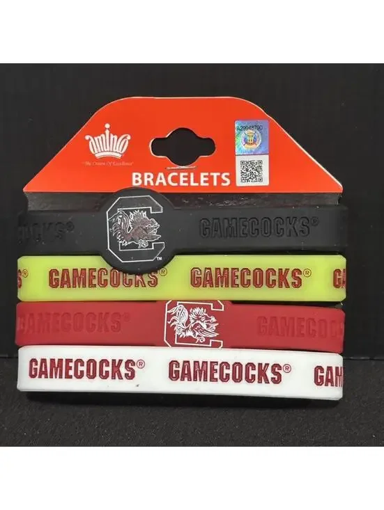 South Carolina Gamecocks Bracelet Set NCAA Game Day Wristbands