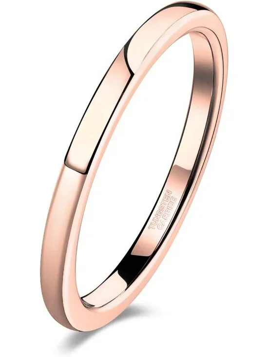 Tungsten Wedding Band Ring for Men & Women - Comfort Fit, High Polish, Multiple