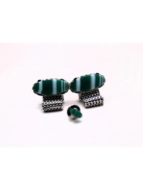 Vintage DANTE Wraparound Cuff Links and Tie Tac Set