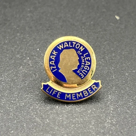 Izaak Walton League Of‎ America Life Member Lapel Hat Pin