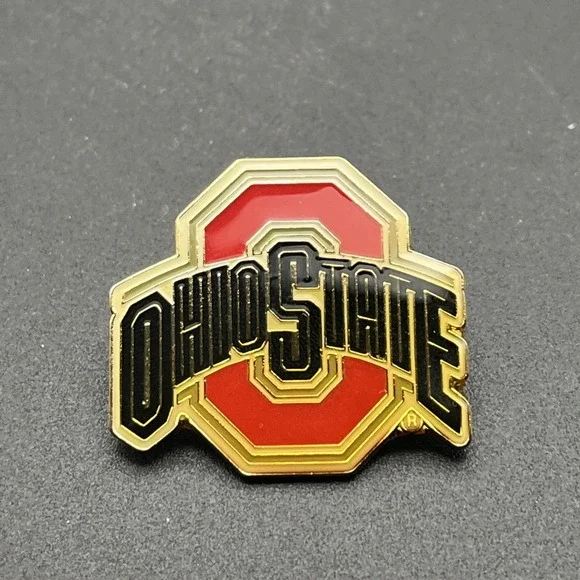 NCAA The Ohio State University Buckeyes Block O Logo Football Hat‎ Lapel Pin