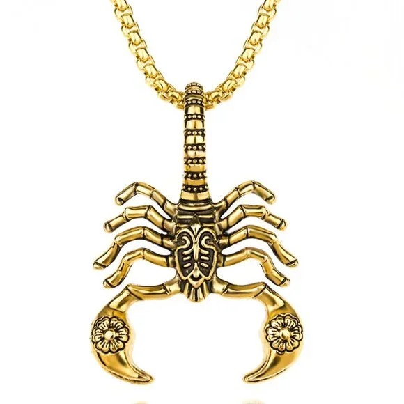 ❤️Scorpion King clavicle pendant necklace for women/men, N90201P215