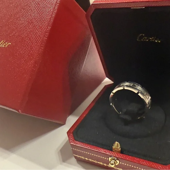 Cartier Tank FRANÇAISE Men's Ring with Original Box